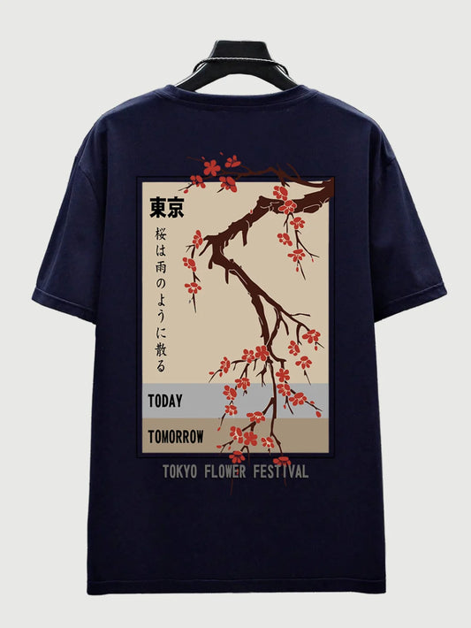 Tokyo Flower Shirt Unisex O-Neck