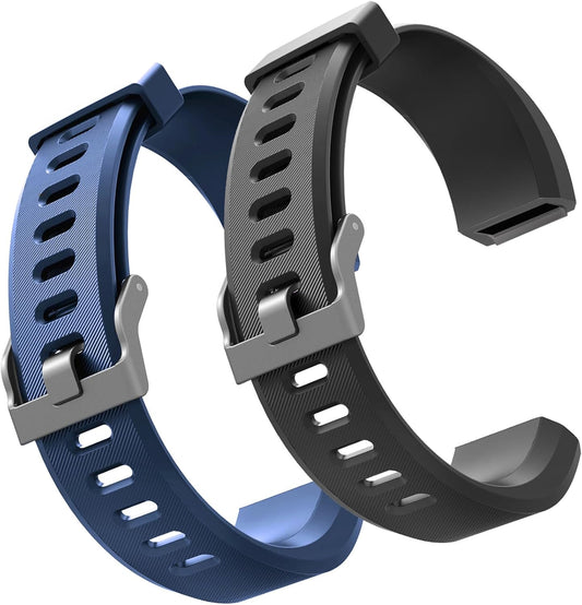 Upgrade Your Fitness Journey with Veryfitpro ID115Plus HR Replacement Bands - Stylish Blue-Black Design for Ultimate Comfort