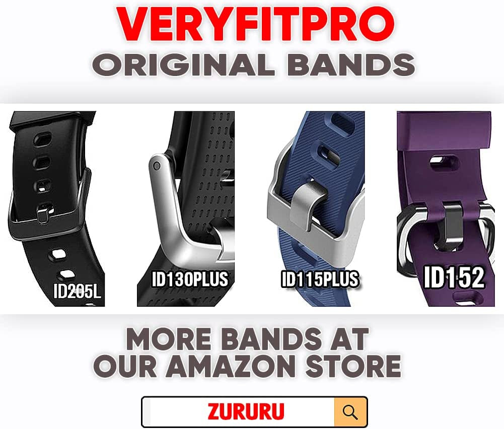 Upgrade Your Fitness Journey with Veryfitpro ID115Plus HR Replacement Bands - Stylish Blue-Black Design for Ultimate Comfort