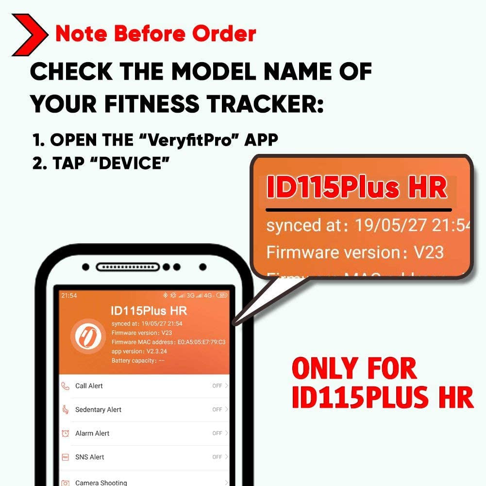 Upgrade Your Fitness Journey with Veryfitpro ID115Plus HR Replacement Bands - Stylish Blue-Black Design for Ultimate Comfort