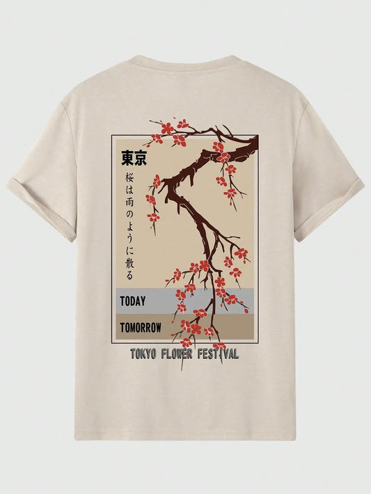 Tokyo Flower Shirt Unisex O-Neck
